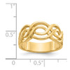 Lex & Lu 14k Yellow Gold Infinity Ring - 3 - Lex & Lu