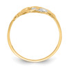 Lex & Lu 14k Yellow Gold & Rhodium Double Heart Cut-out Ring - 2 - Lex & Lu