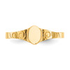 Lex & Lu 14k Yellow Gold Oval Signet Ring - 5 - Lex & Lu