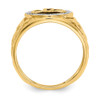 Lex & Lu 14k Yellow Gold Onyx Diamond Ring - 2 - Lex & Lu