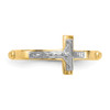 Lex & Lu 14k Two-tone Gold Crucifix Rosary Ring - 5 - Lex & Lu