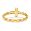 Lex & Lu 14k Two-tone Gold Crucifix Rosary Ring - 6 - Lex & Lu