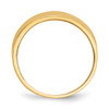 Lex & Lu 14k Yellow Gold Ridge-edged Dome Ring - 2 - Lex & Lu