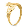 Lex & Lu 14k Yellow Gold Men's Claddaugh Ring LAL97113 - 7 - Lex & Lu