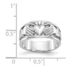 Lex & Lu 14k White Gold Claddagh Ring - 3 - Lex & Lu