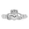 Lex & Lu 14k White Gold Polished Claddagh Ring LAL97152 - 5 - Lex & Lu