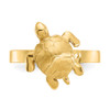 Lex & Lu 14k Yellow Gold Polished & Textured Sea Turtle Ring - 5 - Lex & Lu