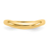 Lex & Lu 14k Yellow Gold Polished Stackable Wave Ring - 5 - Lex & Lu