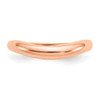 Lex & Lu 14k Rose Gold Polished Stackable Wave Ring - 5 - Lex & Lu