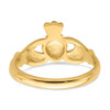 Lex & Lu 14k Yellow Gold Polished Claddagh Ring LAL97271 - 6 - Lex & Lu