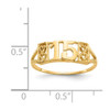 Lex & Lu 14k Yellow Gold 15 RING - 3 - Lex & Lu