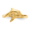 Lex & Lu 14k Yellow Gold Dolphin Ring LAL97286 - 5 - Lex & Lu