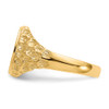 Lex & Lu 14k Yellow Gold Signet Ring LAL97309 - 3 - Lex & Lu