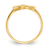 Lex & Lu 14k Yellow Gold Signet Ring LAL97311 - 2 - Lex & Lu