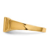 Lex & Lu 14k Yellow Gold Rectangular Signet Ring LAL97359 - 3 - Lex & Lu