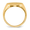 Lex & Lu 14k Yellow Gold Men's Signet Ring LAL97387 - 2 - Lex & Lu