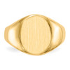 Lex & Lu 14k Yellow Gold Signet Ring LAL97393 - 4 - Lex & Lu