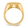 Lex & Lu 14k Yellow Gold Men's Signet Ring LAL97406 - 2 - Lex & Lu