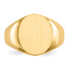 Lex & Lu 14k Yellow Gold Men's Signet Ring LAL97410 - 4 - Lex & Lu