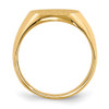 Lex & Lu 14k Yellow Gold Signet Ring LAL97421 - 2 - Lex & Lu