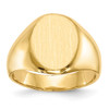 Lex & Lu 14k Yellow Gold Men's Signet Ring LAL97422 - Lex & Lu