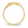 Lex & Lu 14k Yellow Gold Men's Signet Ring LAL97440 - 2 - Lex & Lu