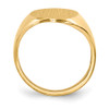 Lex & Lu 14k Yellow Gold Signet Ring LAL97448 - 2 - Lex & Lu