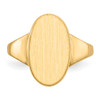 Lex & Lu 14k Yellow Gold Signet Ring LAL97449 - 4 - Lex & Lu