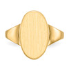Lex & Lu 14k Yellow Gold Signet Ring LAL97450 - 4 - Lex & Lu