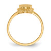 Lex & Lu 14k Yellow Gold Signet Ring LAL97451 - 2 - Lex & Lu