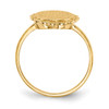 Lex & Lu 14k Yellow Gold Signet Ring LAL97453 - 2 - Lex & Lu