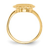 Lex & Lu 14k Yellow Gold Signet Ring LAL97454 - 2 - Lex & Lu