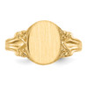 Lex & Lu 14k Yellow Gold Signet Ring LAL97456 - 4 - Lex & Lu