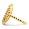 Lex & Lu 14k Yellow Gold Signet Ring LAL97465 - 3 - Lex & Lu