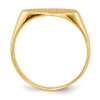 Lex & Lu 14k Yellow Gold Signet Ring LAL97468 - 2 - Lex & Lu