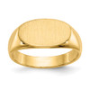 Lex & Lu 14k Yellow Gold Signet Ring LAL97469 - Lex & Lu