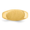 Lex & Lu 14k Yellow Gold Signet Ring LAL97469 - 4 - Lex & Lu