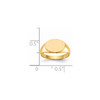 Lex & Lu 14k Yellow Gold Signet Ring LAL97477 - 5 - Lex & Lu