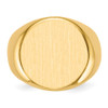 Lex & Lu 14k Yellow Gold Men's Signet Ring LAL97500 - 4 - Lex & Lu