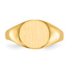 Lex & Lu 14k Yellow Gold Signet Ring LAL97502 - 4 - Lex & Lu