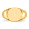 Lex & Lu 14k Yellow Gold Men's Signet Ring LAL97504 - 4 - Lex & Lu