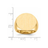 Lex & Lu 14k Yellow Gold Men's Signet Ring LAL97508 - 5 - Lex & Lu Lex & Lu 14k Yellow Gold Men's Signet Ring LAL97508 - 5 - Lex & Lu