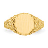 Lex & Lu 14k Yellow Gold Signet Ring LAL97509 - 4 - Lex & Lu