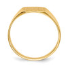 Lex & Lu 14k Yellow Gold Signet Ring LAL97514 - 2 - Lex & Lu