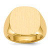 Lex & Lu 14k Yellow Gold Men's Signet Ring LAL97518 - Lex & Lu