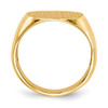 Lex & Lu 14k Yellow Gold Men's Signet Ring LAL97521 - 2 - Lex & Lu