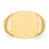 Lex & Lu 14k Yellow Gold Men's Signet Ring LAL97521 - 4 - Lex & Lu