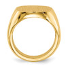 Lex & Lu 14k Yellow Gold Men's Signet Ring LAL97522 - 2 - Lex & Lu
