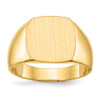 Lex & Lu 14k Yellow Gold Men's Signet Ring LAL97524 - Lex & Lu