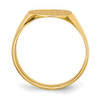 Lex & Lu 14k Yellow Gold Men's Signet Ring LAL97524 - 2 - Lex & Lu